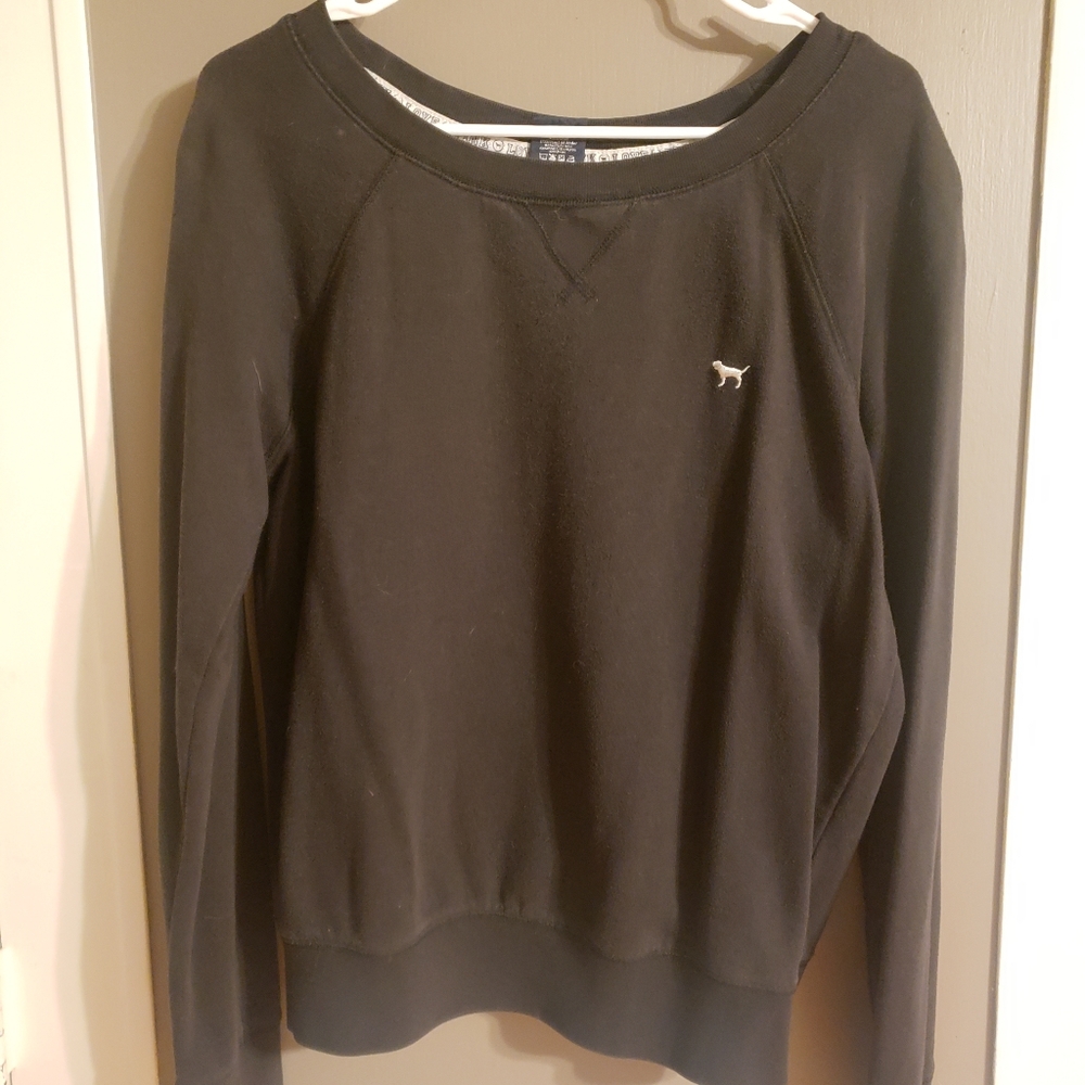 Victoria secret's pink, black sweat shirt